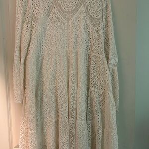 Elegant White Lace Dress